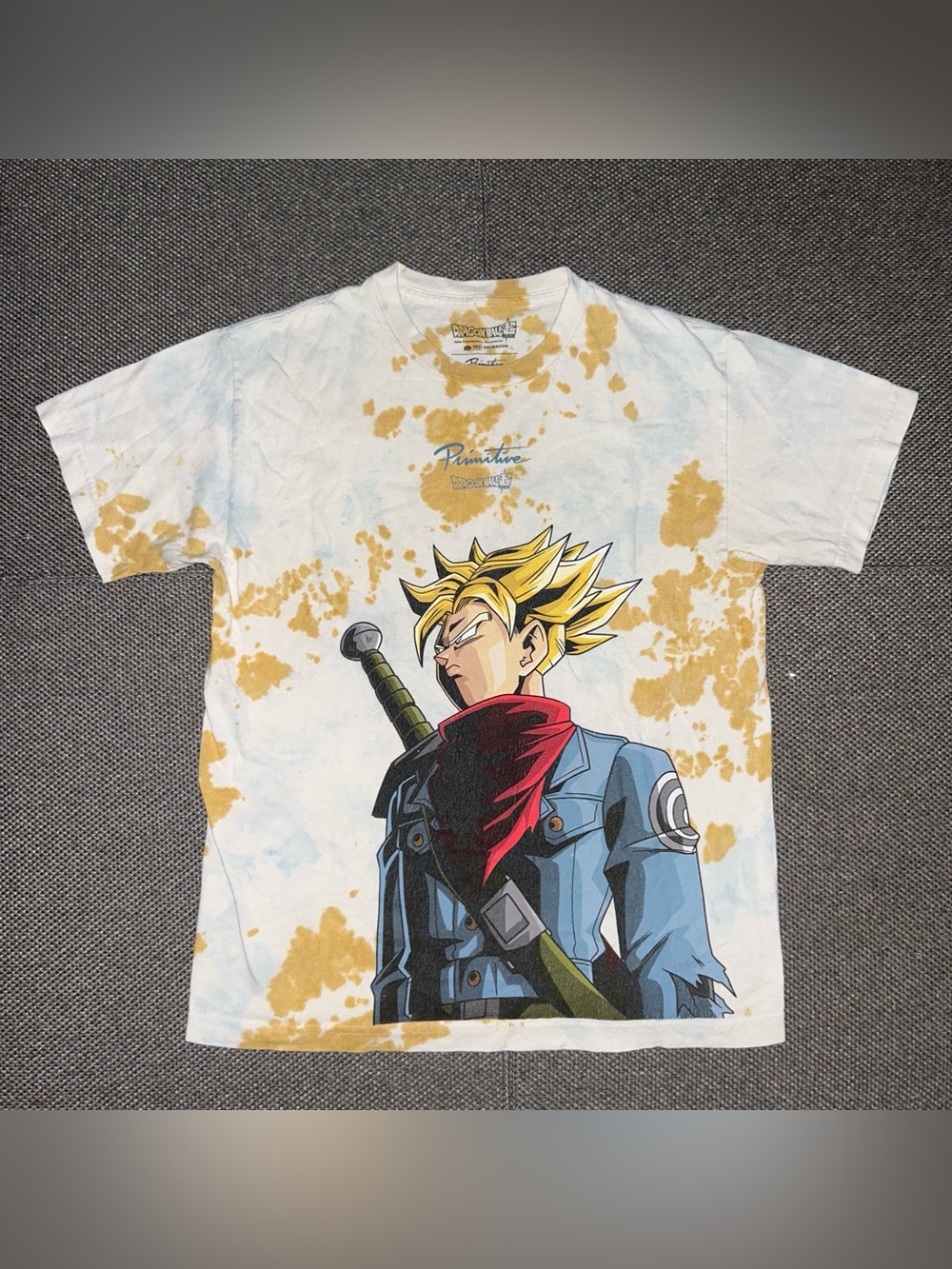 Rare Dragon Ball Z Tie Dye Big Graphic T Shirt
